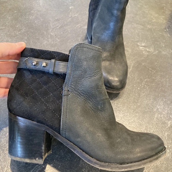 Woman’s Sperry Top-Sider black leather ankle boots size 8 - Picture 2 of 11